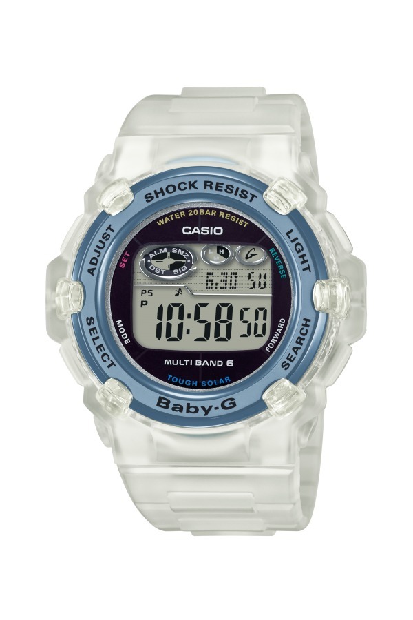G-SHOCK・BABY-G初代「イルカ・クジラ」ウォッチ復刻、ライトを灯すと