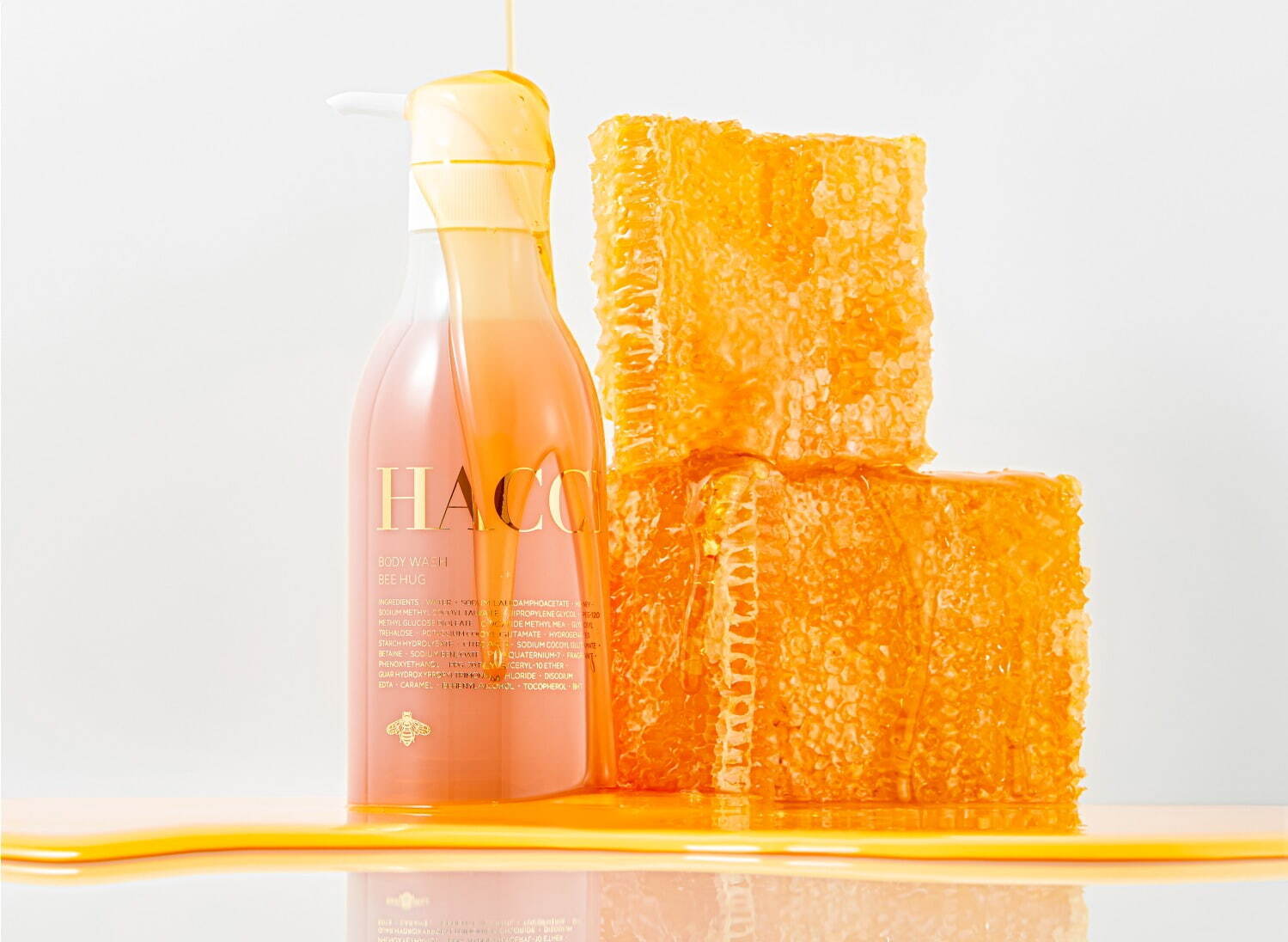 HACCI「ボディウォッシュ ビーハグ」“まるで熟成はちみつ”甘い香りの