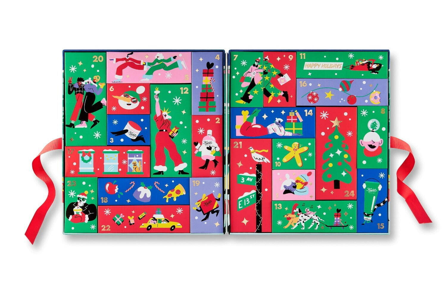 キールズ21年クリスマスコフレ第1弾、新製品あり全24品コスメ入り