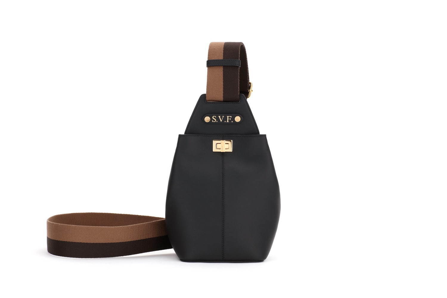 フェンディの新作クロスボディバッグ「フェンディ ギター」“ペカン