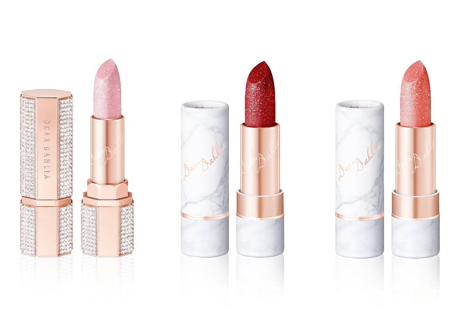 大理石コスメ”ディアダリアの2020年クリスマスコフレ、煌めくリップに