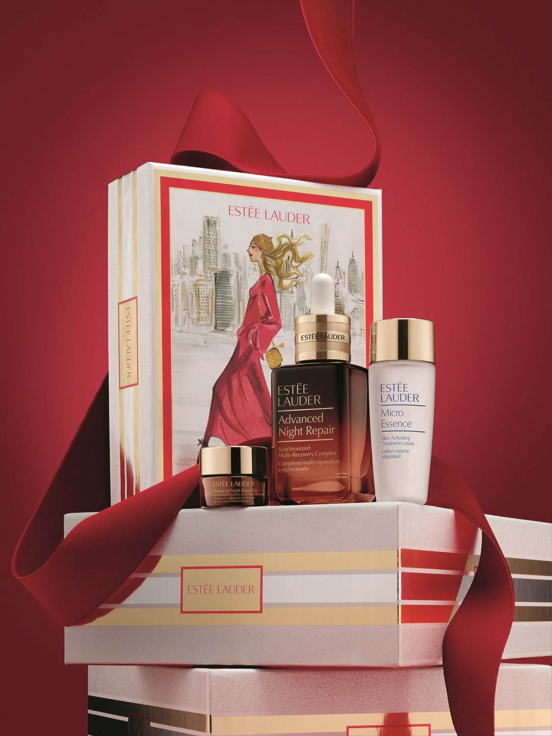 エスティ ローダー20年クリスマスコフレ“バッグ付き”豪華メイクセット