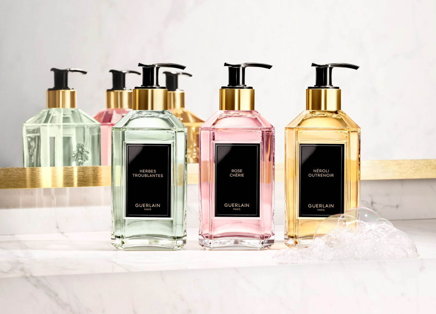 ゲランの名香を纏ったハンドソープ＆ボディローション、“まるで香水瓶