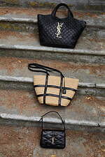 サンローランのカゴバッグ「パニエ」乗馬風レザーストラップ×YSL