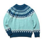 ユニフォーム エクスペリメントのノルディック柄ニット、藤原ヒロシの