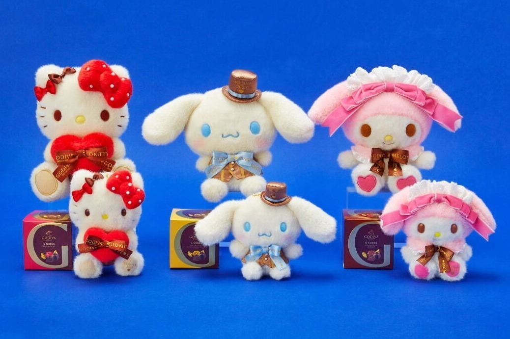 ゴディバ「サンリオ」ハローキティ＆マイメロディとコラボ、ぬいぐるみ