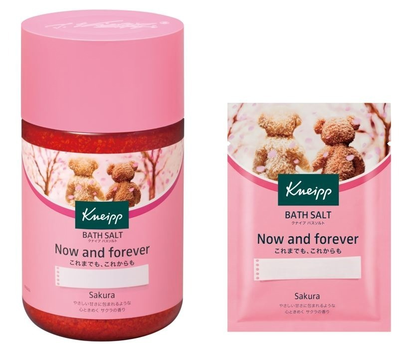 クナイプ バスソルト2022年春限定“サクラ＆スミレ”の香り、花びらの