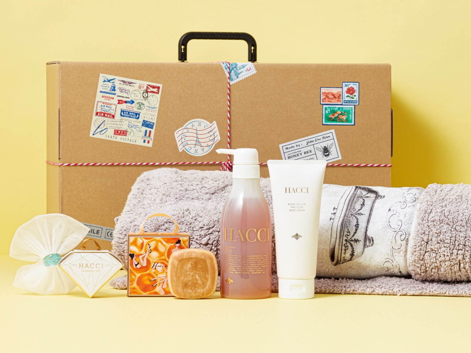 HACCIの2022年夏コフレ、人気はちみつ洗顔石けん＆クレンジングを