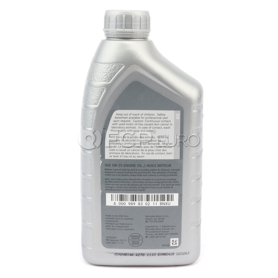 0W-20 Mercedes Engine Oil - Genuine Mercedes 229.71 | FCP Euro