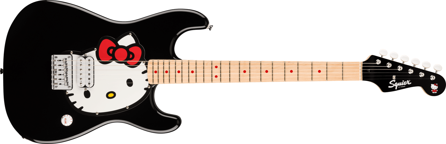 Fender® x Hello Kitty® Black Stratocaster®