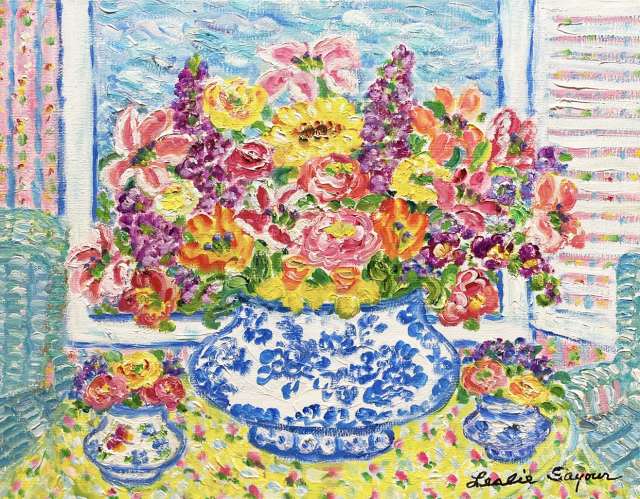 Roses with Mixed Bouquet』レスリー・セイヤー | 絵画・アート販売