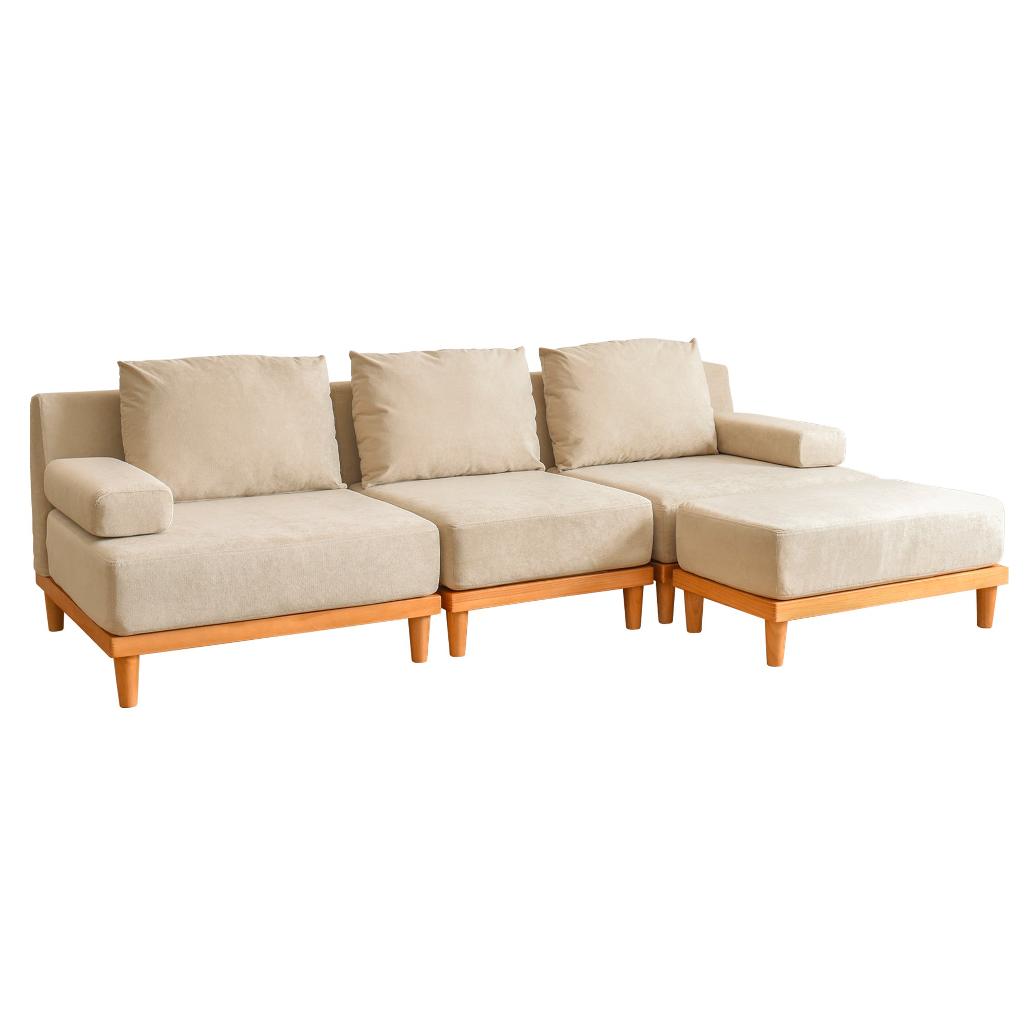 あす着] 幅237cm 3人掛け カウチ コーナーソファーL字 おしゃれ