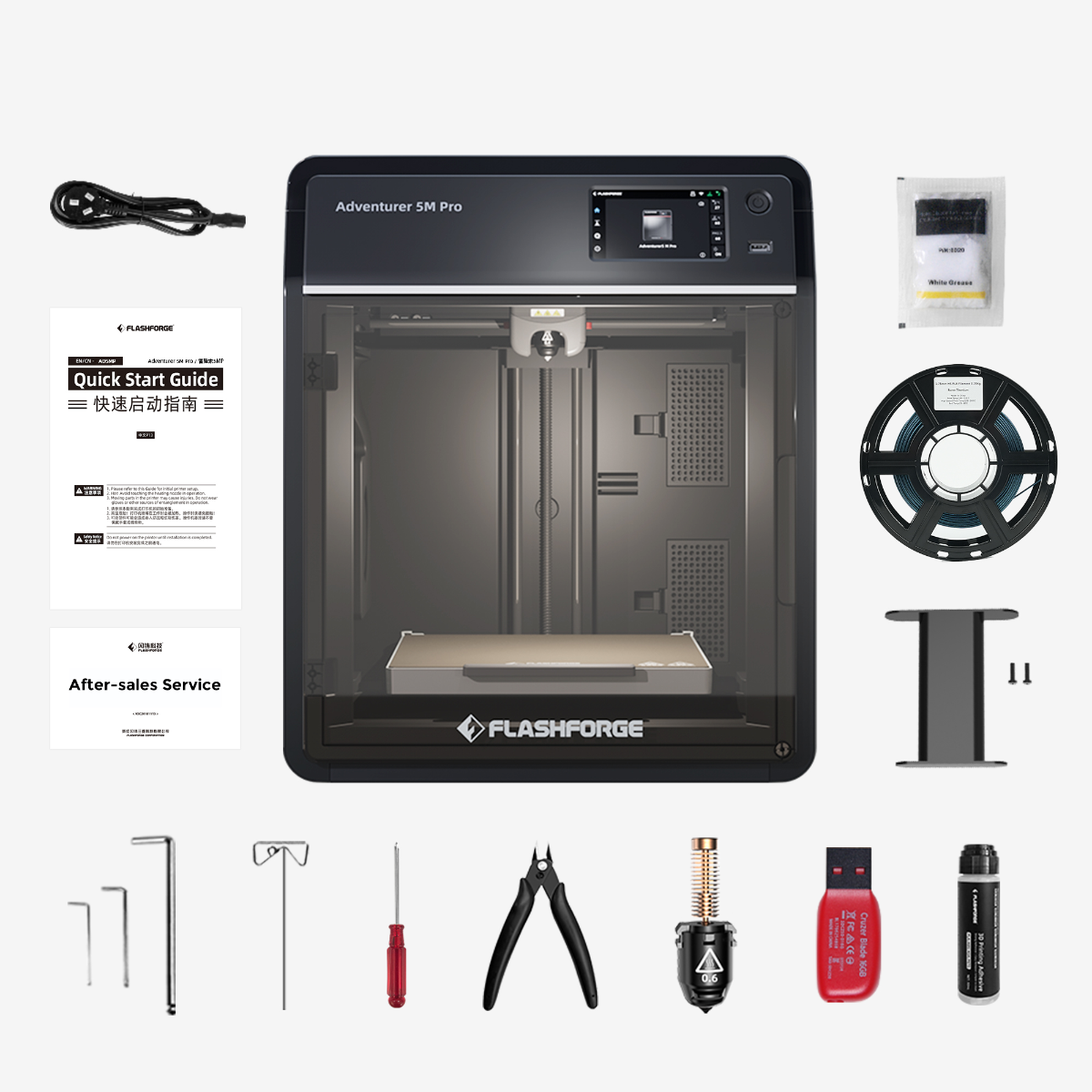 Flashforge Adventurer 5M Pro | Enclosed 3D Printer for Faster Prints
