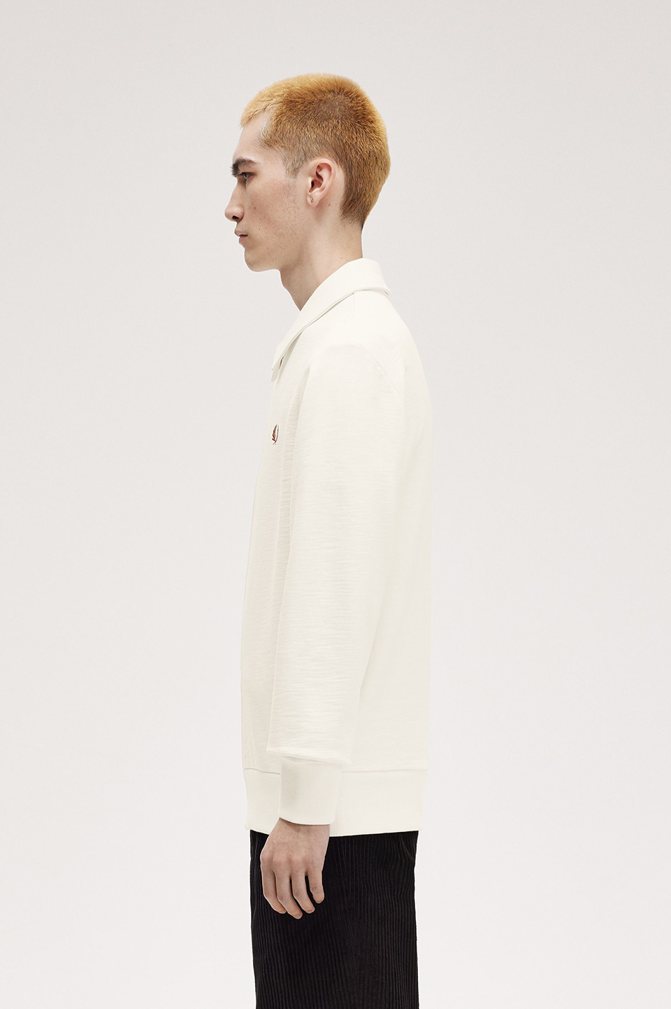Zip Neck Collar Sweatshirt(M 560：ECRU): | FRED PERRY JAPAN