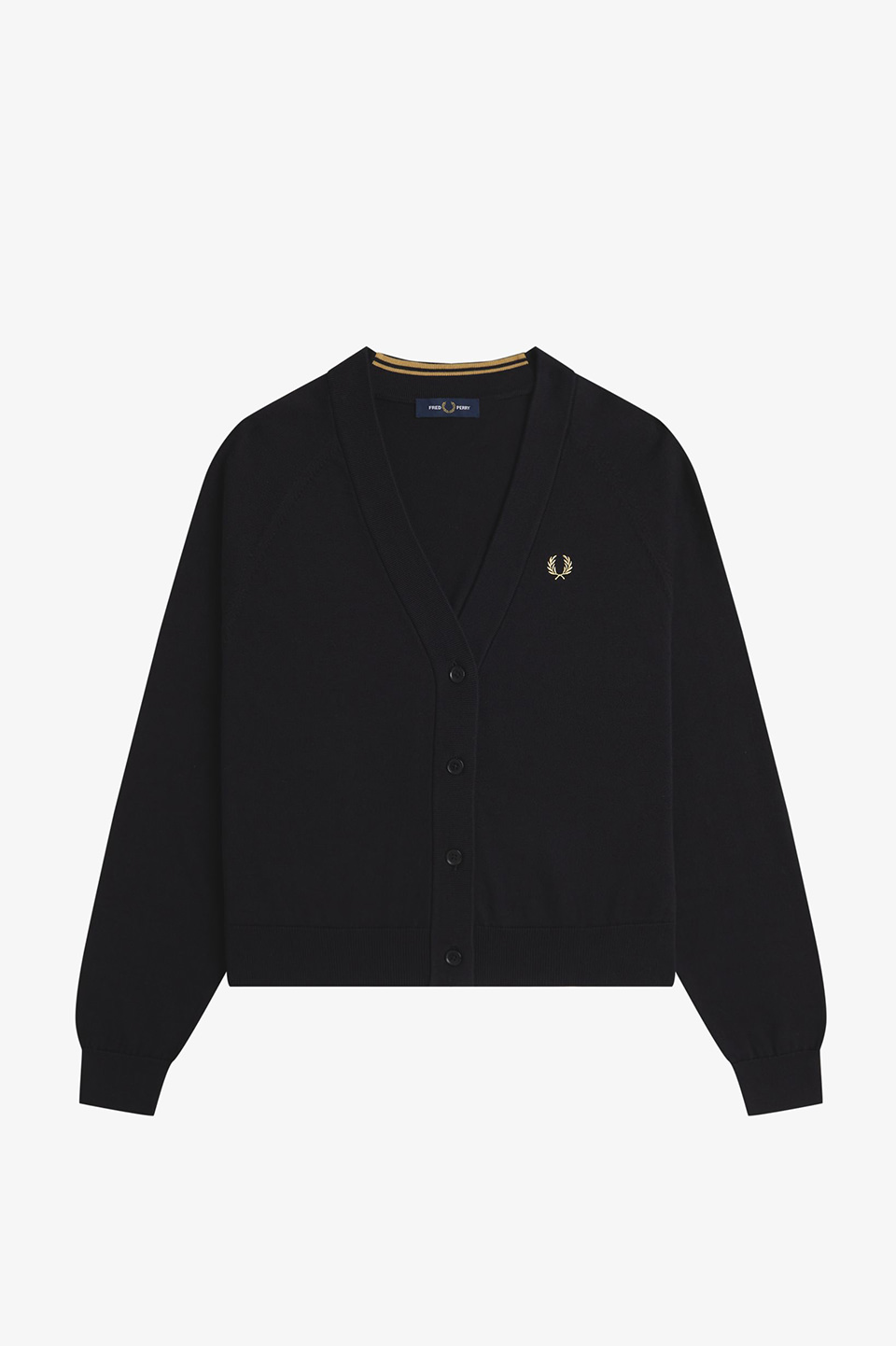 V-Neck Cardigan(10 102：BLACK): | FRED PERRY JAPAN | フレッド