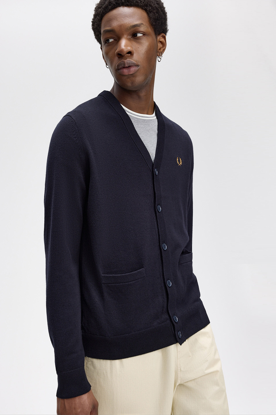 Classic Cardigan(S 795：NAVY): | FRED PERRY JAPAN | フレッドペリー