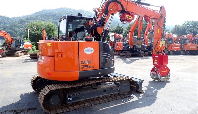 E1-774 ZX75US-5B #79133 地引ウインチ＆バケット | 新車・中古重機