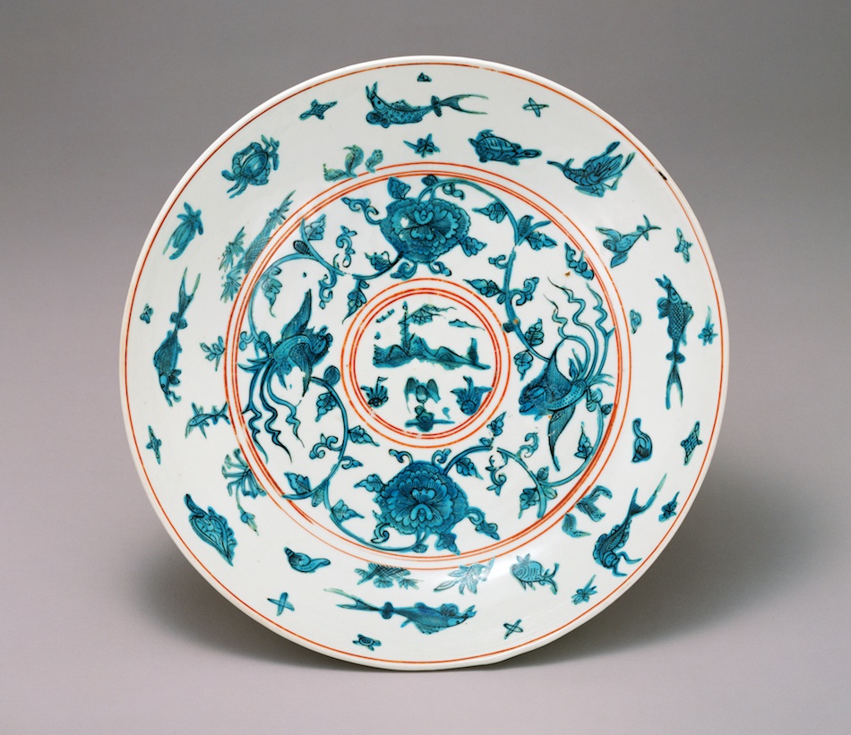 五彩鳳凰文盤 | 漳州窯 | 収蔵品詳細 | 作品を知る | 東京富士美術館