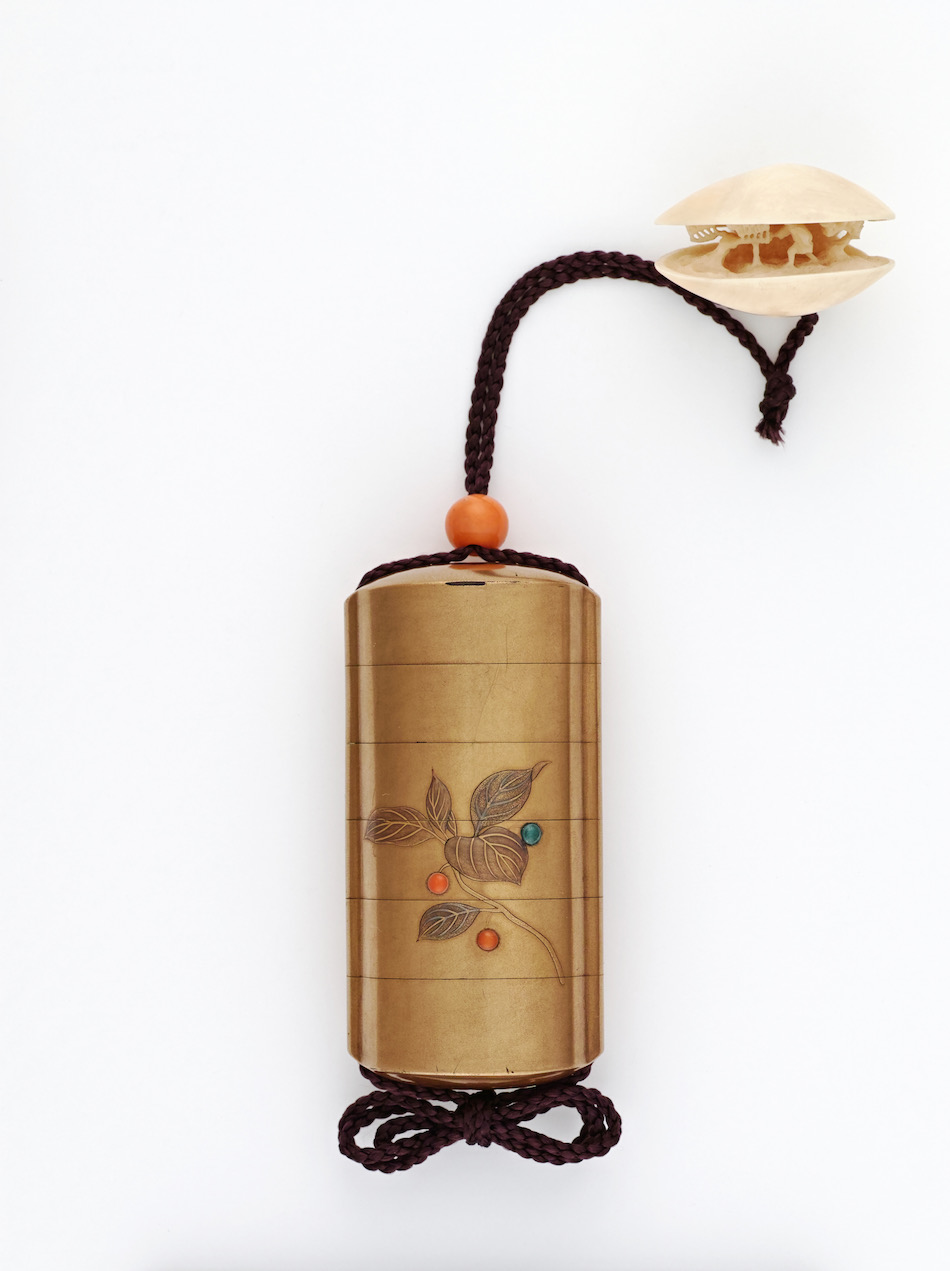 薮柑子蒔絵印籠 銘 梶川作（榮） | 梶川 | 収蔵品詳細 | 作品を知る