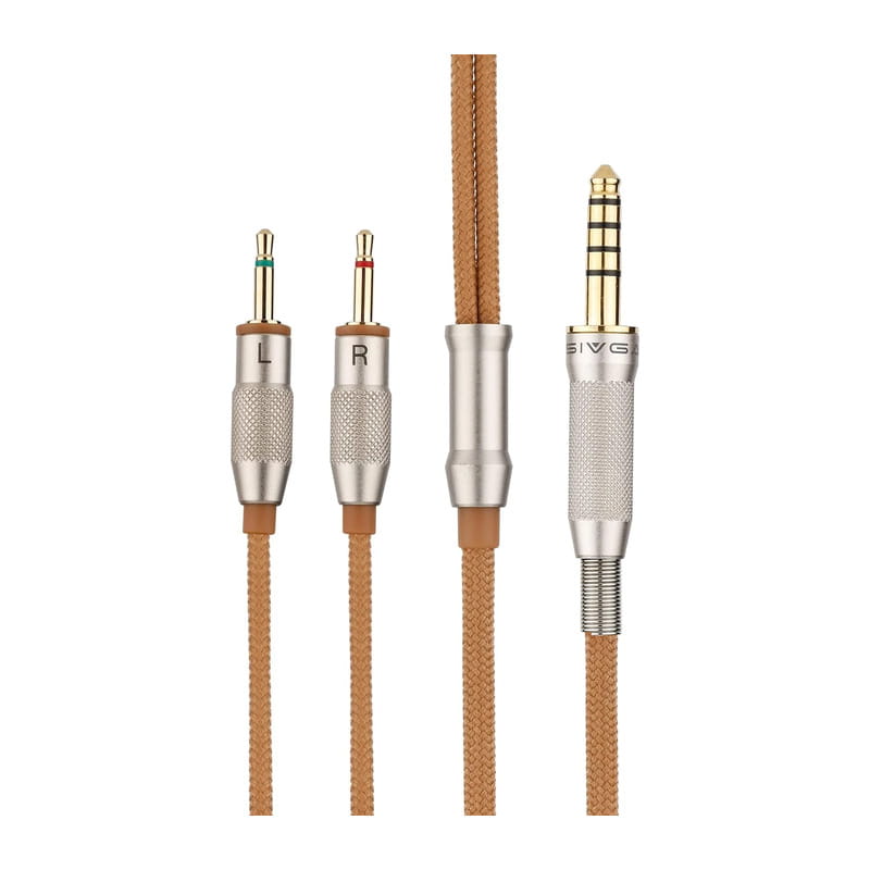 SIVGA SIV-PHN ヘッドホン用ケーブル 4.4mm - 2.5mm 2極(LR) (ブラウン