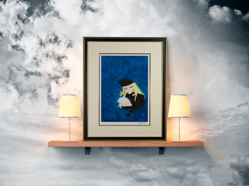 松本零士 直筆サイン入り版画「銀河鉄道999／メーテル」（松本零士