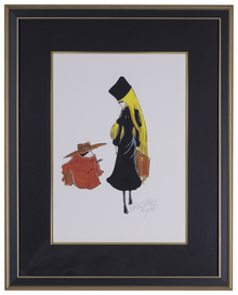 松本零士 直筆サイン入り版画「銀河鉄道999／メーテルと鉄郎」（松本