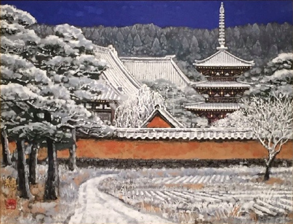 後藤純男『新雪上がる大和』 - ギャラリーシーズ