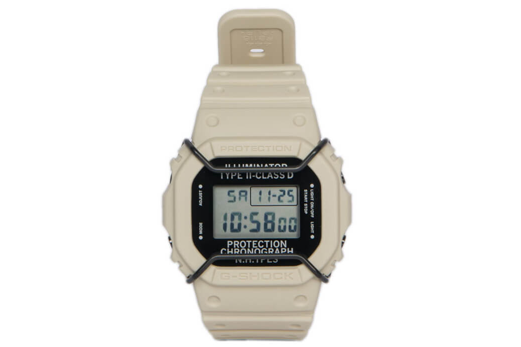 N. Hoolywood x G-Shock DW-5600NH-7JR White Beige 2017 - G-Central
