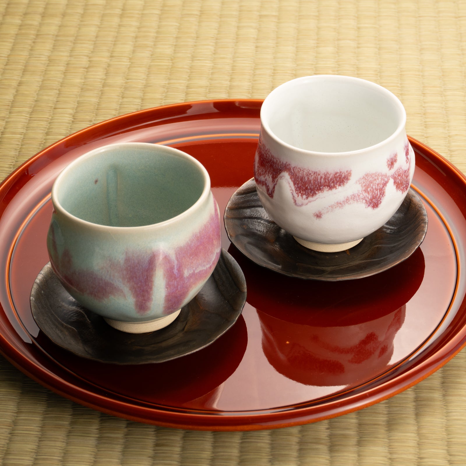 京都 清水焼】組湯呑 月白/朝霞｜コトポッター