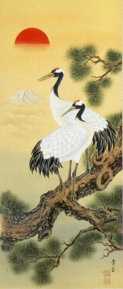 高級肉筆掛け軸 表具店 高梧堂