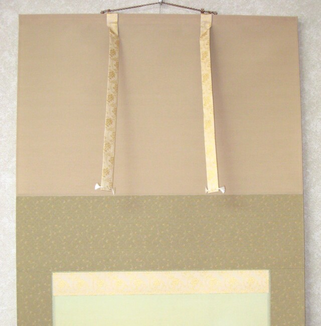 特価軸】掛け軸 彩色山水(夏の海の風景)◇田中祥堂 (真筆・新品) 共箱