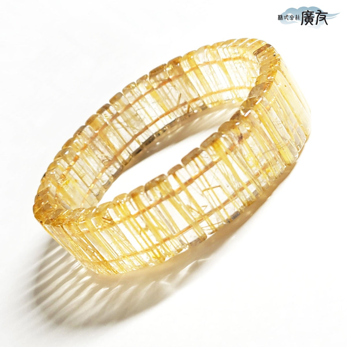AAA級 ゴールドルチルクォーツバングル ブレスレット 現物販売【高級
