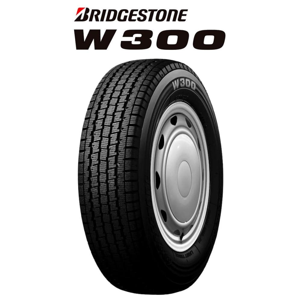 ブリヂストン W300 145R12 6PR スチールホイール 4本