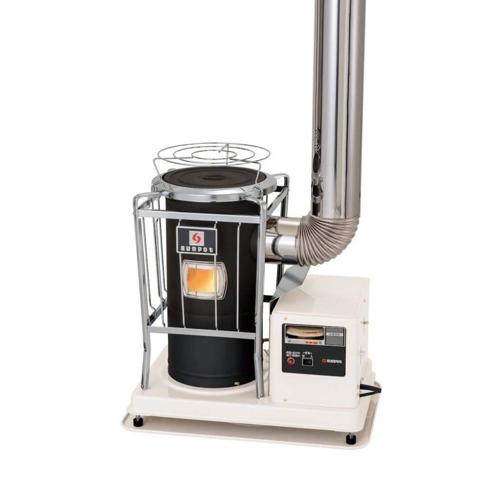 サンポット ポット式（煙突式）丸型ストーブ 木造16畳 KSH