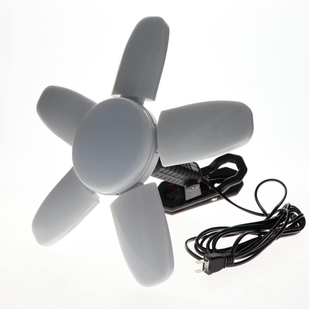 RETZLINK 5枚羽 LEDライト クリップ付 屋内用 6000