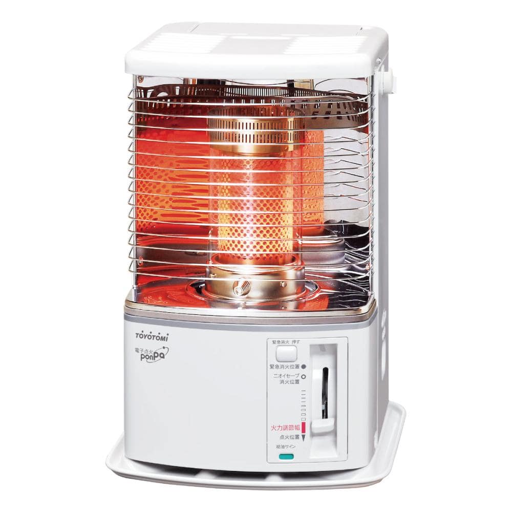 トヨトミ 石油ストーブ 木造8畳 ホワイト RS－H2924（W） の