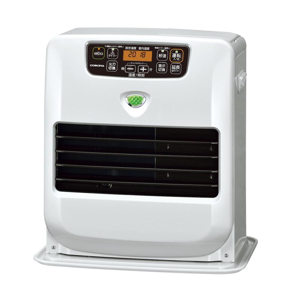 限定商品】コロナ 石油ファンヒーター 木造9畳 パールホワイト KCF