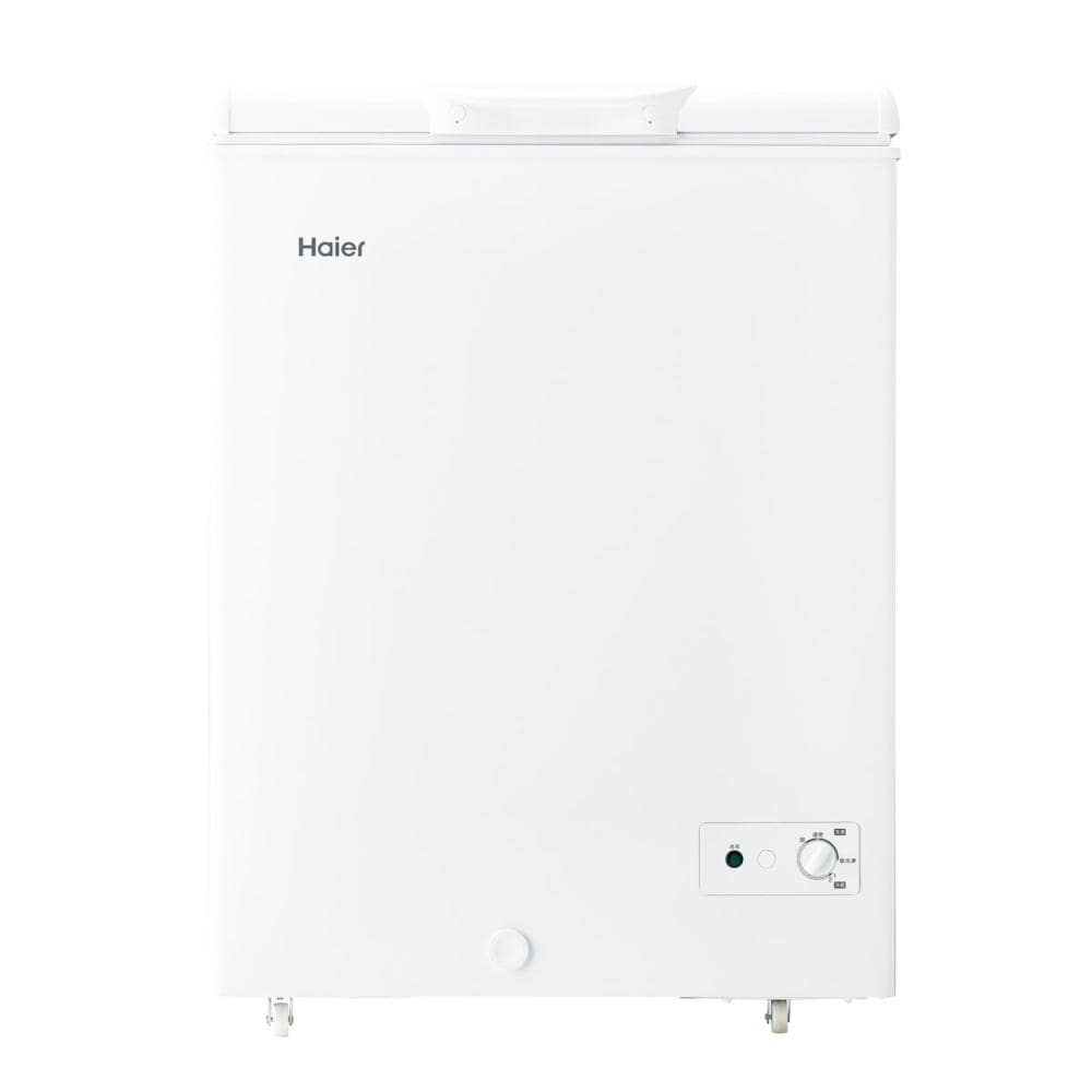 ハイアール フリーザー 上開き冷凍庫 142L ホワイト JF