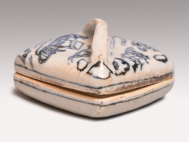 形物染付 隅田川香合 明末頃 | 古美術ささき