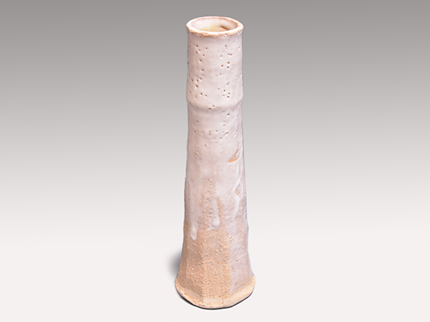 萩焼花入 十代 三輪休雪(作) 共箱 | 古美術ささき