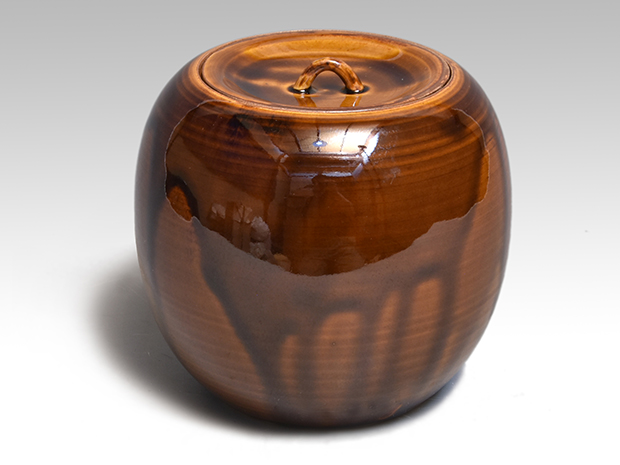 薩摩焼 鼈甲釉 水指 十四代 沈壽官（造）共箱 | 古美術ささき