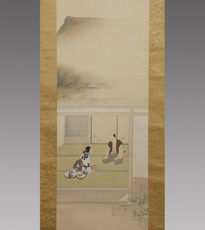 ひでよし）真作⁄茨木杉風⁄雲に立木図⁄山水図⁄