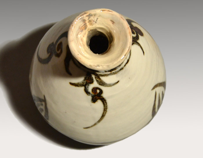 絵刷毛目 酒次 徳利 大野鈍阿(作) 共箱 | 古美術ささき