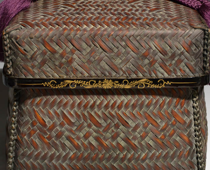 茶籠セット 篭師 和田鱗司(作) 袋師 永豊(作) | 古美術ささき