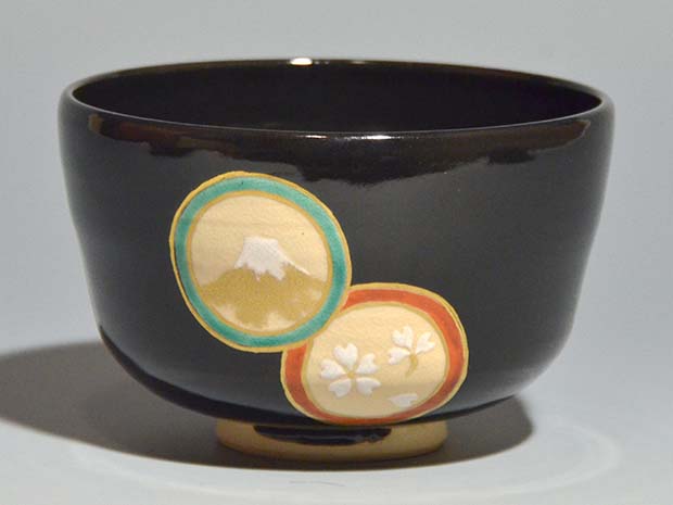 仁清写 丸紋茶碗 二代 久世久宝(作) 共箱 | 古美術ささき