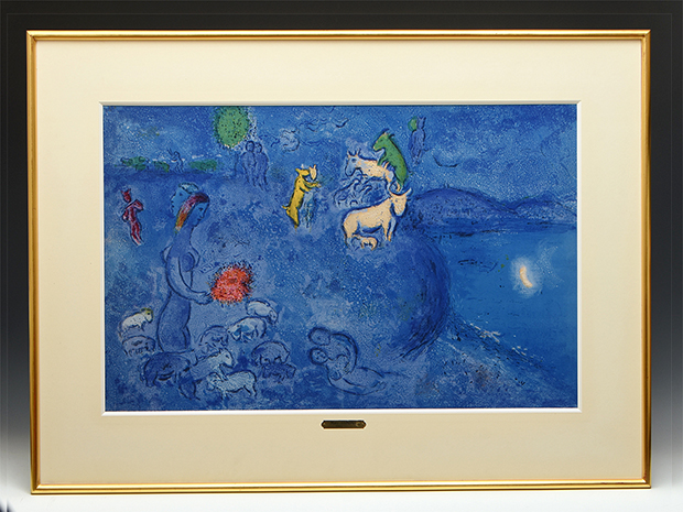 真作】マルク・シャガール リトグラフ 春:「ダフニスとクロエより