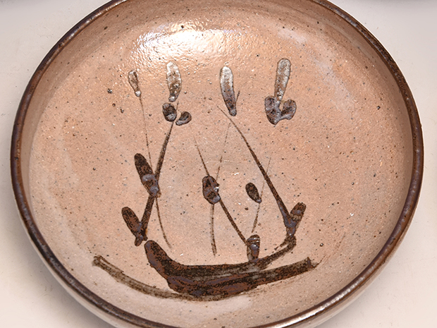 絵唐津草花文皿 5客 西岡小十（造）共箱 | 古美術ささき