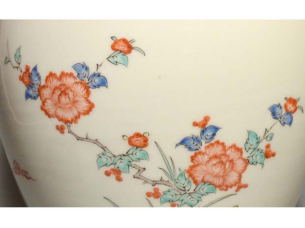 れれれ【本物保証】金城次郎 クヮンカミヤー紋抱瓶 共箱 栞 w28㎝超