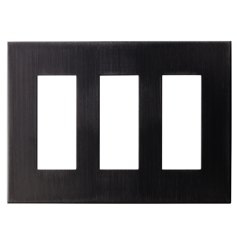 LAMP クールメタル（ヘアライン仕上／ブラック） / スイッチカバー PXP