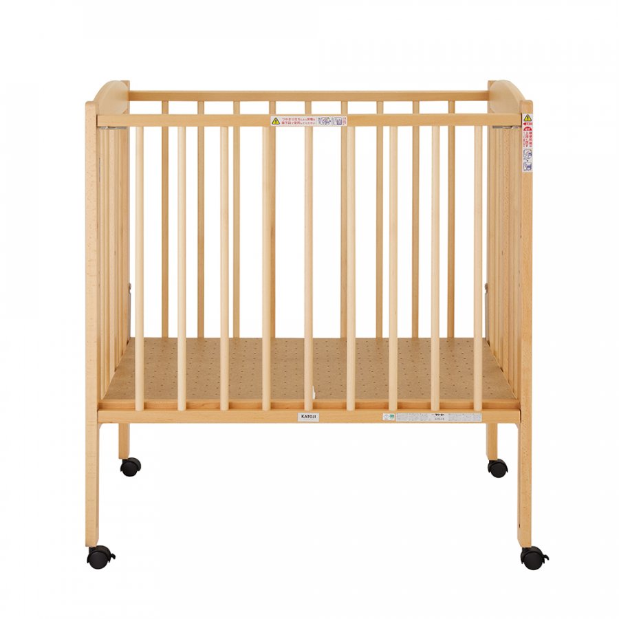 日本製 折りたたみミニベビーベッド ハイタイプ （ナチュラル